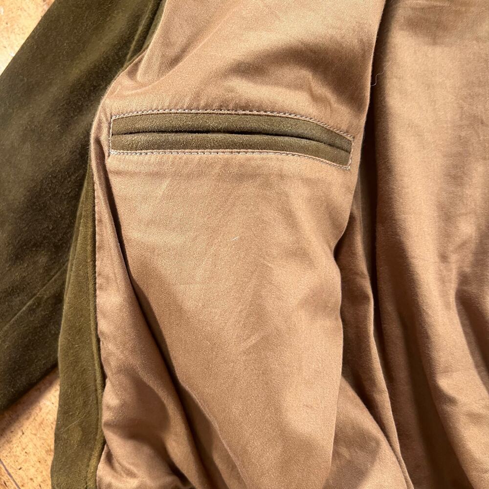 Vintage Polo Ralph Lauren Suede Leather Bomber Jacket L Distressed Brown - Picture 11 of 14